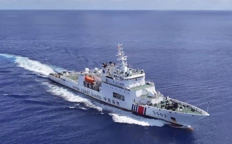 大陆海警6月1日在台湾以东海域展开执法巡查。(中国海警微信公众号) 大陆海警6月1日在台湾以东海域展开执法巡查。(中国海警微信公众号)